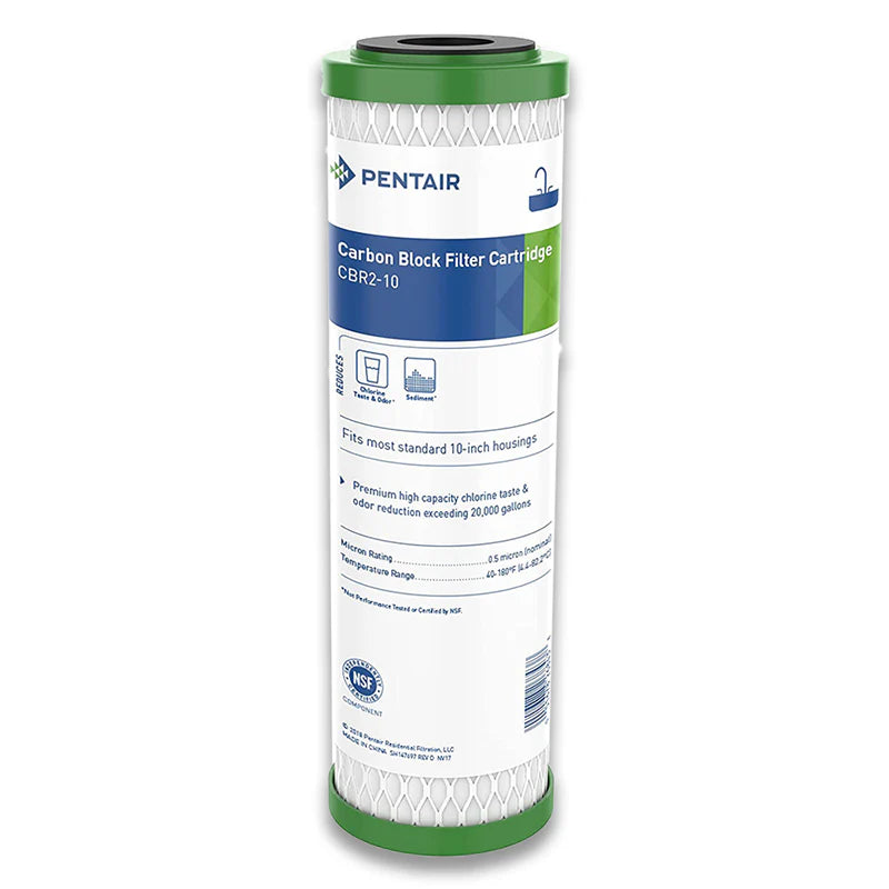 0,5 mikron Pentek CBR2-10 HMA kolfilter för vattenbehandling