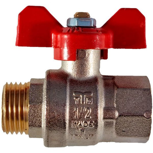 Kulventil med T-grepp