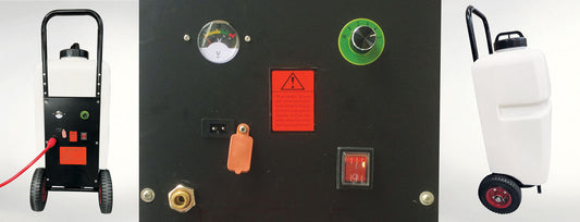 35-liters trolley vagn med hjul, pump, gelbatteri