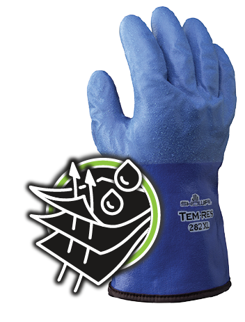 Showa TEMRES 282 - Varma och vattentäta arbetshandskar som andas