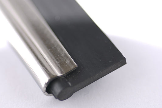 Skena i rostfritt stål med 1 st. Ettore MASTER gummiblad Fönsterputsredskap