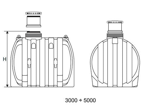 10000 Liter jord tank till dricksvatten, och grundvatten
