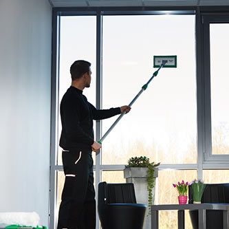 Unger fönsterputsning till Inomhus - kompletkit med skaft