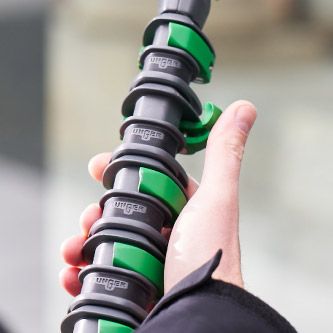 Unger nLITE® kolfiberhybrid vattenmatade skaft 8,60m komplett