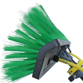 Unger vinklad bovattenmatat borste 2 pennstrålar