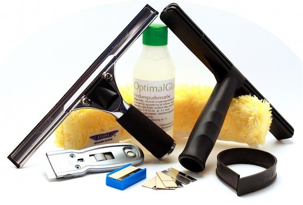 Fönsterputsredskap professionell fönsterputs set Fönsterputsredskap skviss Startkit fönsterputsning, komplett med det som behövs för att rengöra fönster