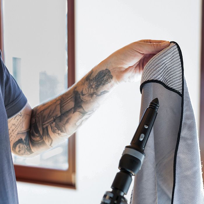 Ninja lättvikt teleskopstång i kolfiber.